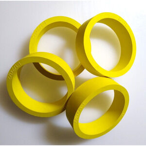 Pinball Machine Flipper Rubber Rings 1.5" Yellow Common Fits 3" Bats Lot Of 4